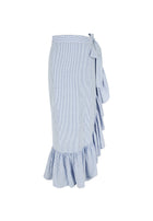 PALM SKIRT BLUE STRIPE