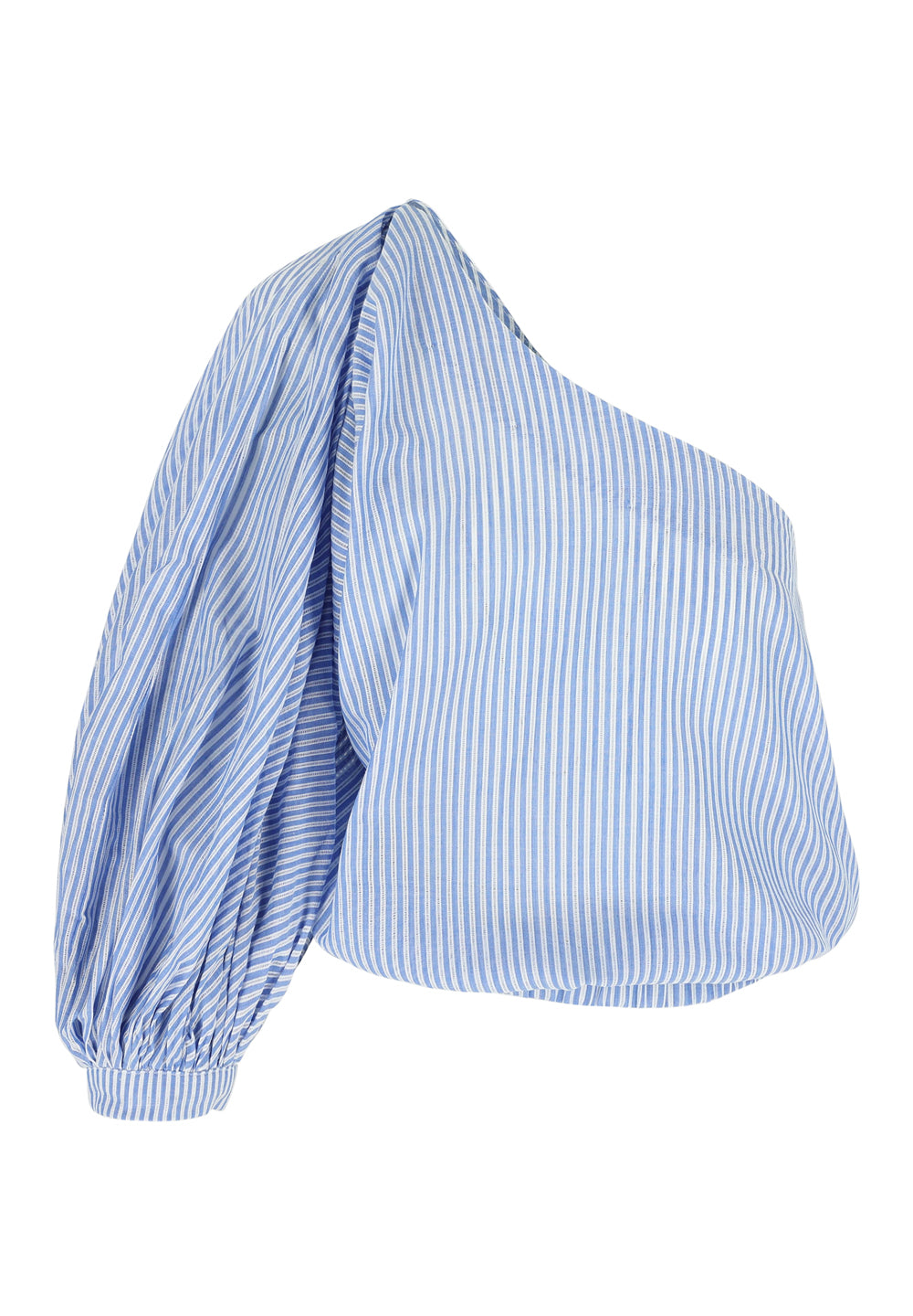 BODRUM TOP DOBBY - BLUE/WHITE