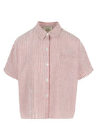 CASEY SHIRT RED/WHITE SEERSUCKER