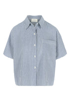 CASEY SHIRT BLUE/WHITE SEERSUCKER