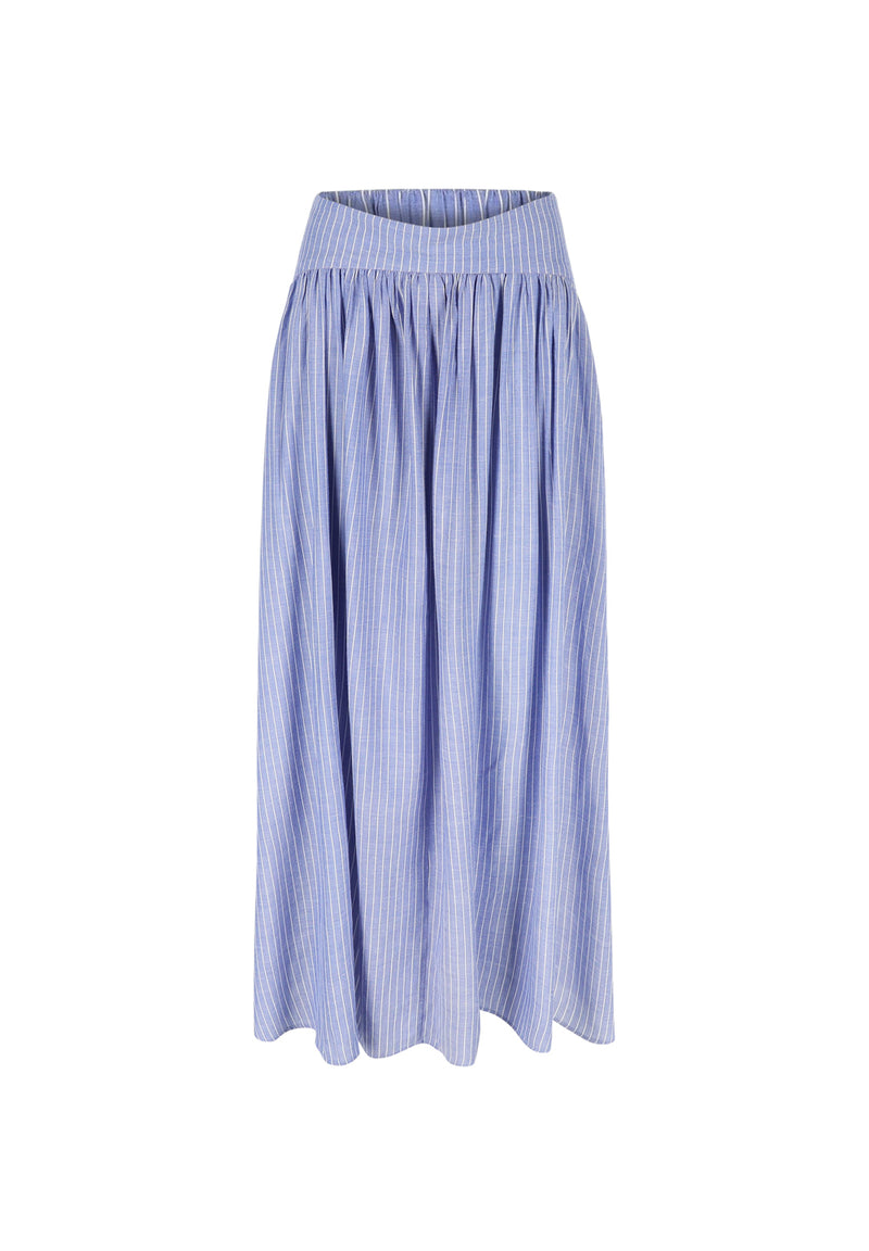 DEIRDRE SKIRT BLUE/WHITE STRIPE