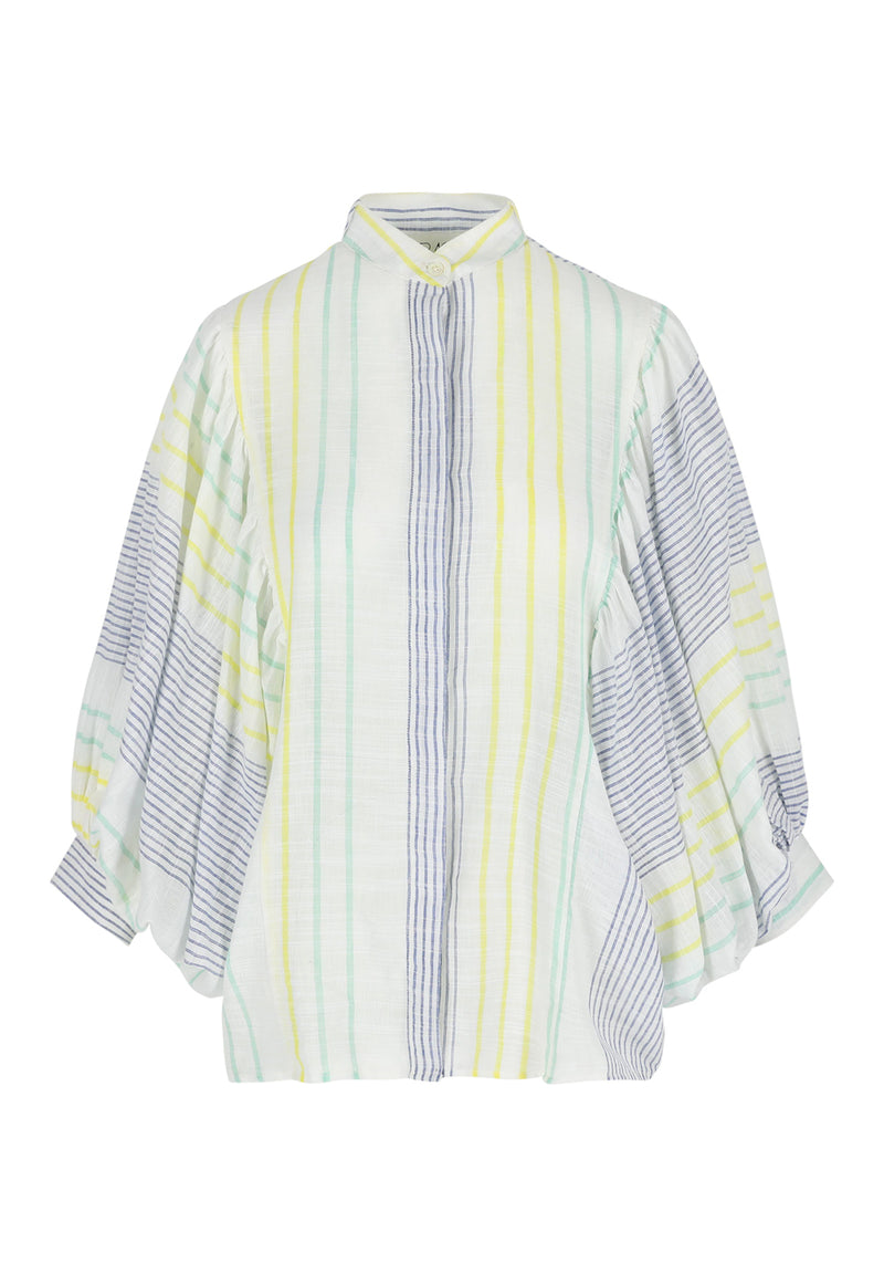 FIONA BLOUSE MULTI STRIPE