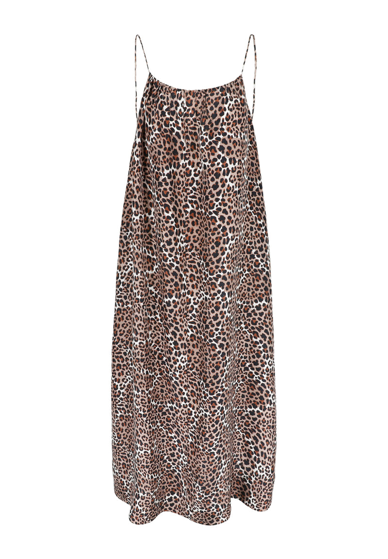 JACKIE SILK LEOPARD DRESS