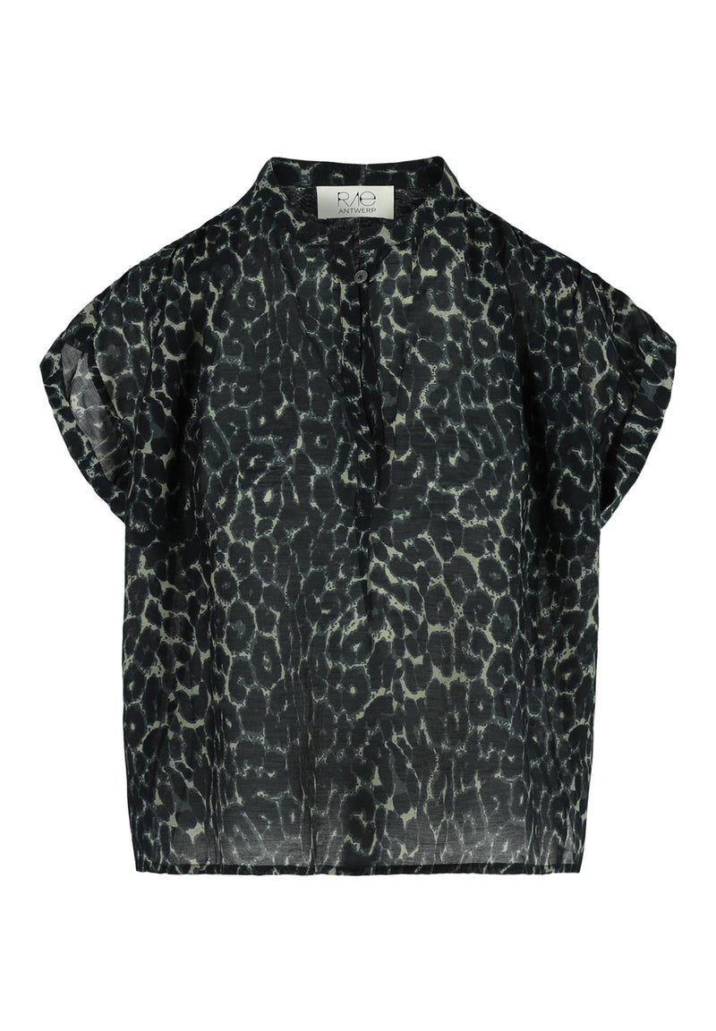 MALTA BLOUSE LEOPARD