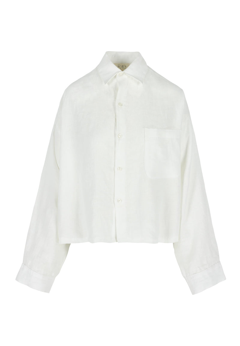 NIKKI SHIRT WHITE LINEN