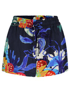 POSITANO SHORT NAVY FLOWER