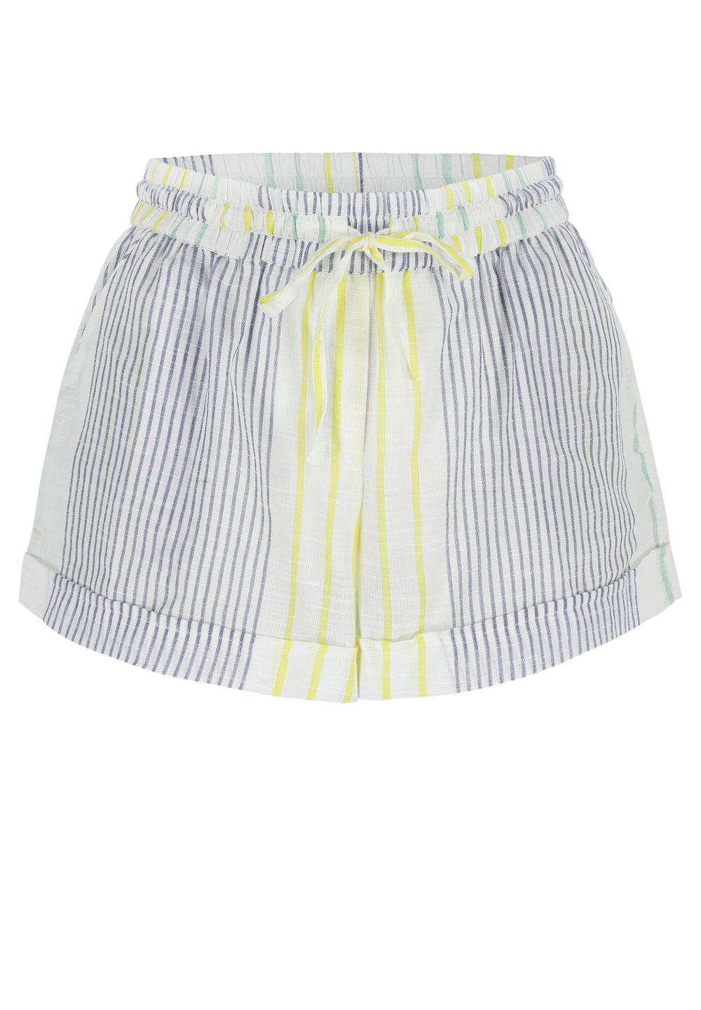 SHORTY MULTISTRIPE VOILE