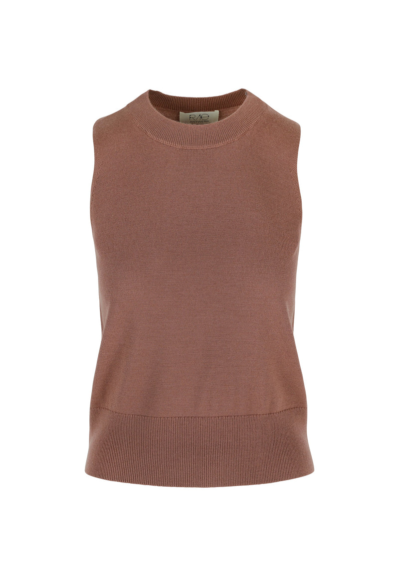 SYLVIE WOOL TOP HENNA