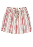 SHORTY RED CREAM STRIPE
