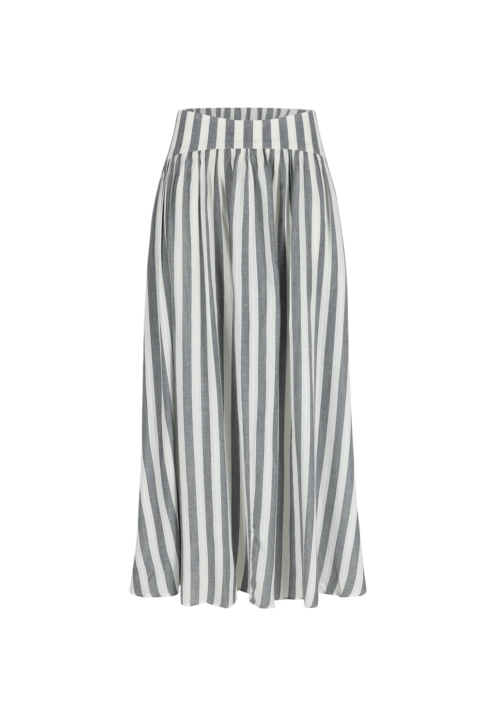 DEIRDRE SKIRT WHITE/NAVY BIG STRIPE