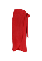 FIRENZE WRAP SKIRT RED