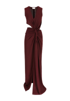 SOUMAYA DRESS MAROON