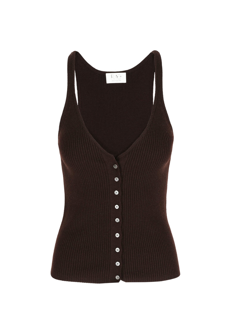 THE URSULA TOP BROWN