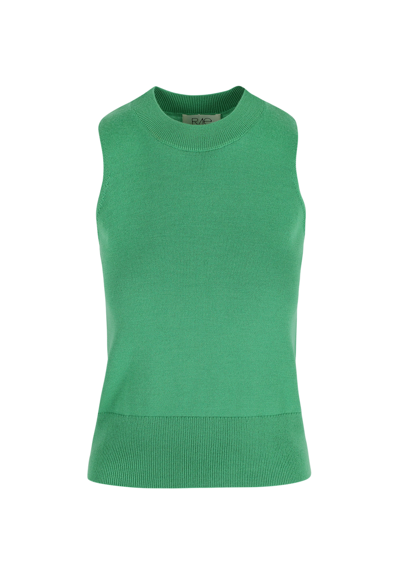 SYLVIE WOOL TOP GREEN